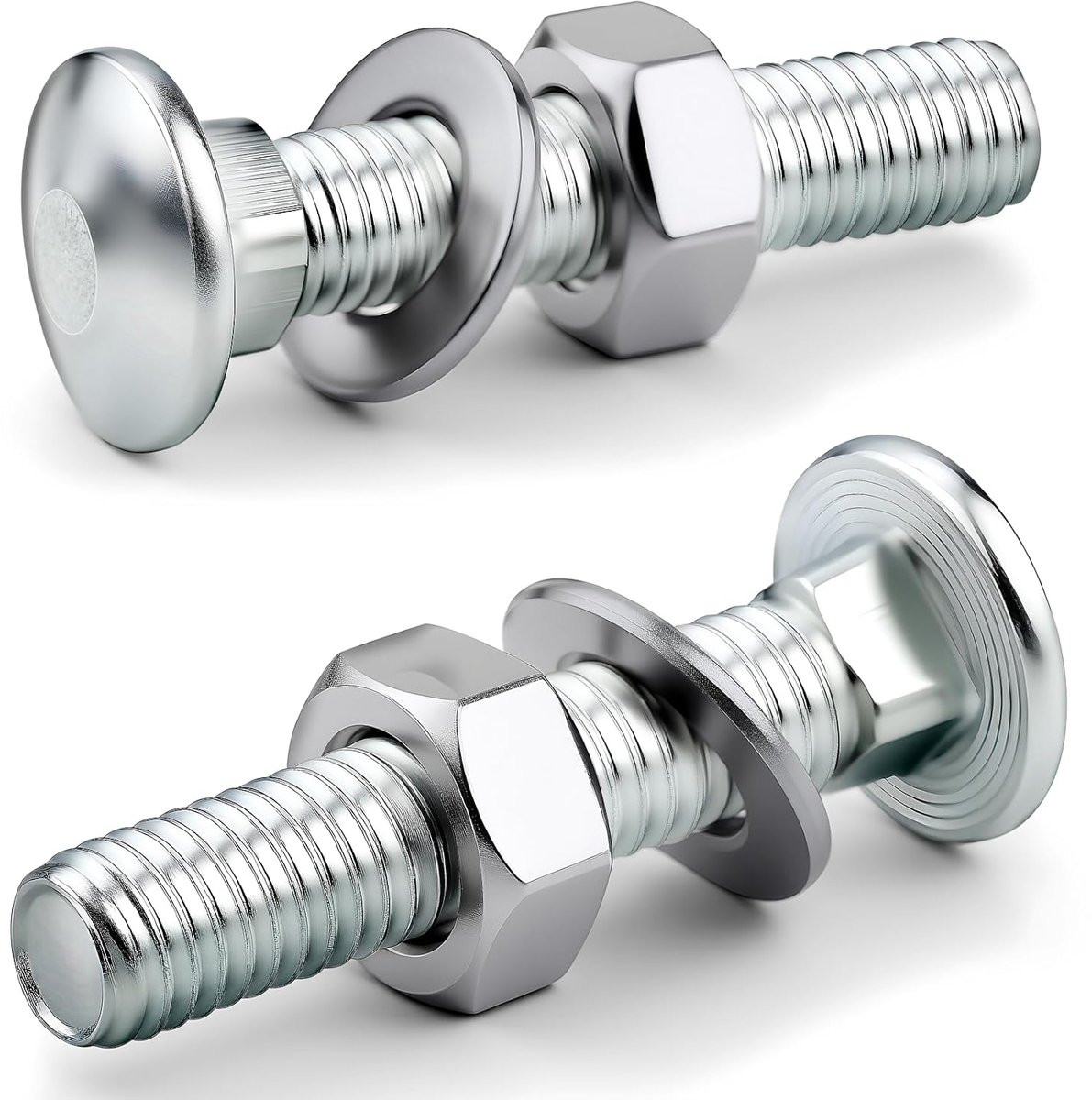 25 stuks Slotbouten M8x40 mm met moeren DIN934 en onderlegringen DIN125 voor meubels en decoratie