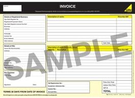 Officially Licensed Gas Safe Gas Safe® Invoice Pad - Pad of 50