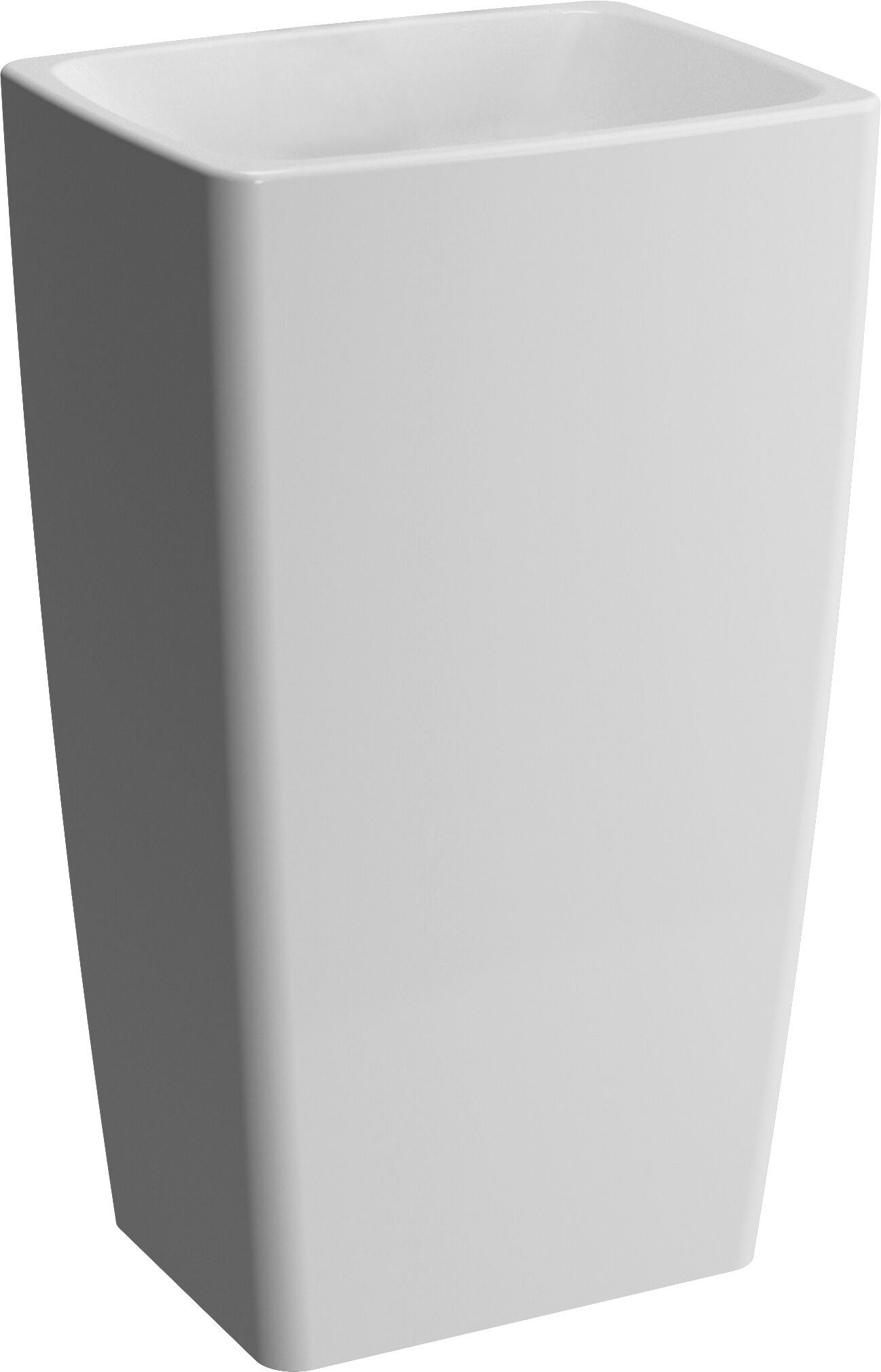 Vitra Metropole lavabo monobloc 5670B003-0016 50x40x85cm, au sol, sans robinet ni trop-plein, blanc