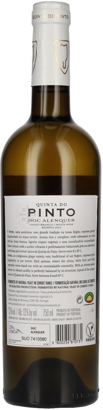 Quinto Do Pinto Quinta Do Pinto ARINTO DOC Alenquer 2023 13% Vol. 0,75l