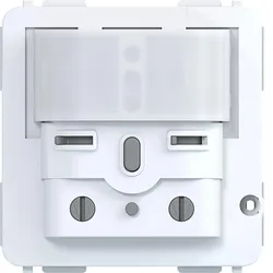Hager WAC1062 Bewegungsmelder vernetzbar, Einbauhöhe 2,1m, für UP Einsatz/Aufsatz A.x/C.x