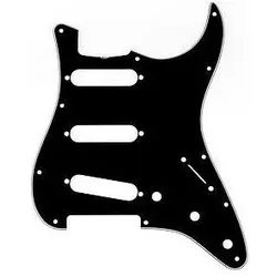 Fender Strat Pickguard 11-h 3ply black, Gitarre Zubehör, Schwarz