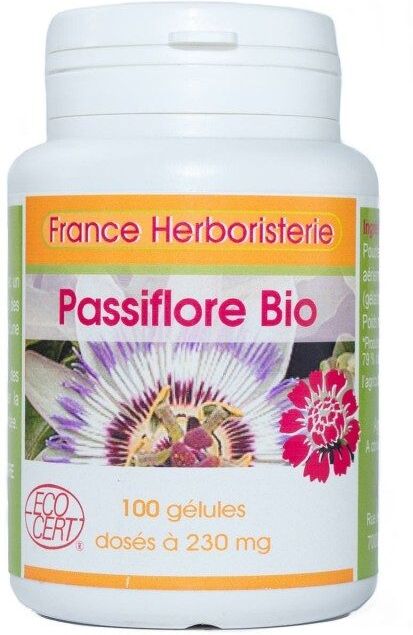 France Herboristerie Gélules de Passiflore BIO – Plante – 230 mg