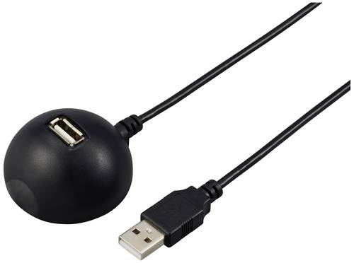 Renkforce USB-Kabel USB 2.0 USB-A Stecker, USB-A Buchse 1.50m Schwarz Docking-Station RF-5720418