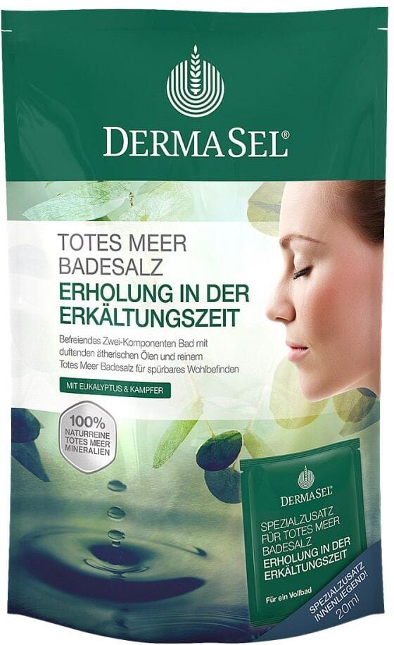 Dermasel Totes Meer Badesalz Erholung in der Erkältungszeit 1Pck