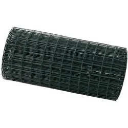 vidaXL Eurozaun Grün 0,6 x 10 m PVC-beschichtetes Eisen