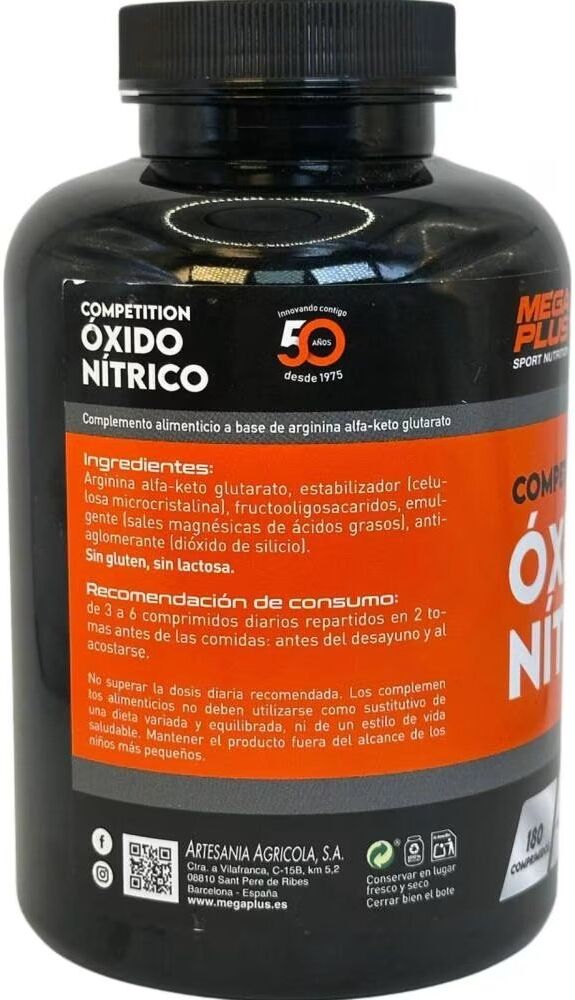 Artesania Agrcola Agricola Óxido Nítrico Competition Comprimidos Talla Única Unisex