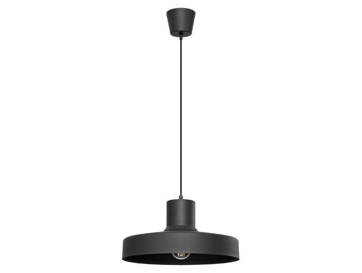 Lampe suspendue BILO noir 1xE27 15W acier 120x35x35cm Sollux Lighting