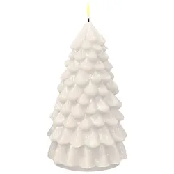 Weihnachtsbaum LED Kerze Weiß 18cm