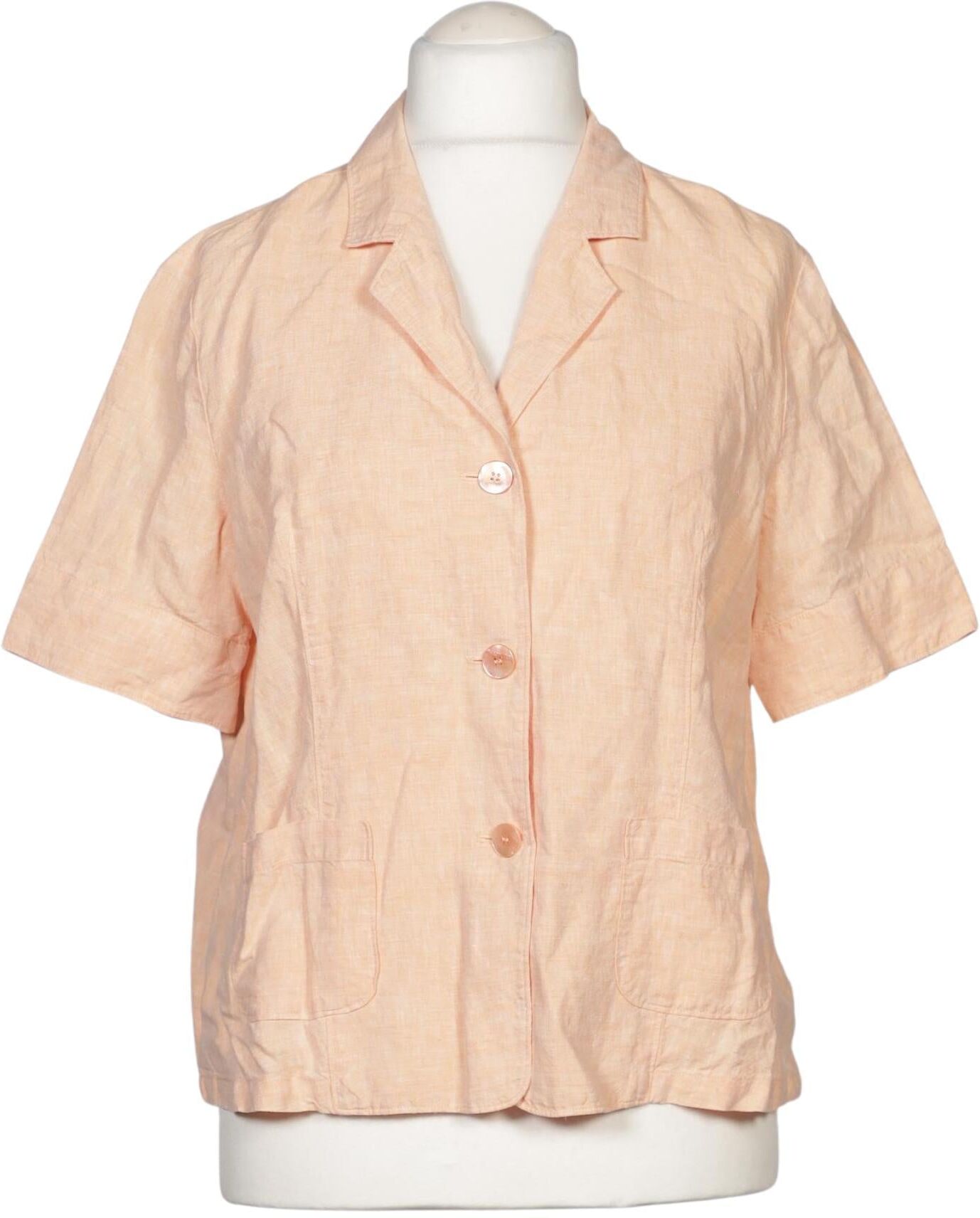 Christian Berg Damen Bluse, Orange, Gr. L, Leinen - Second Hand