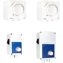 CasaFan Drehzahlschalter Drehzahlregler WS, Schalter + Taster, Weiss