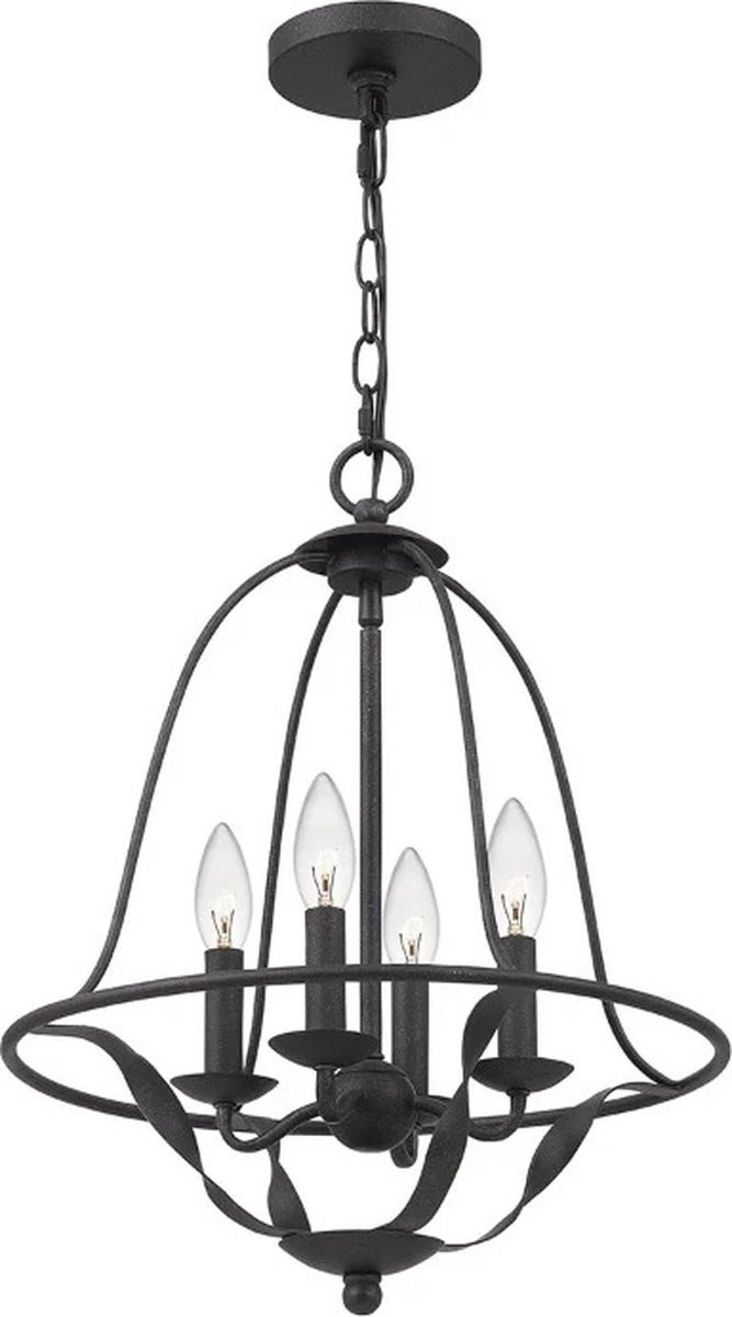 Quoizel Bradbury LED Hanglamp - Grijs Essenhout