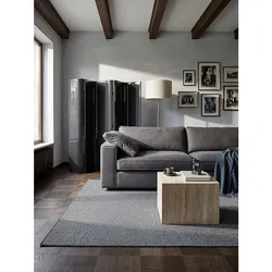Niederflor-Teppich Uni Beige 133x133 cm - COLFOSCO   Kadima Design