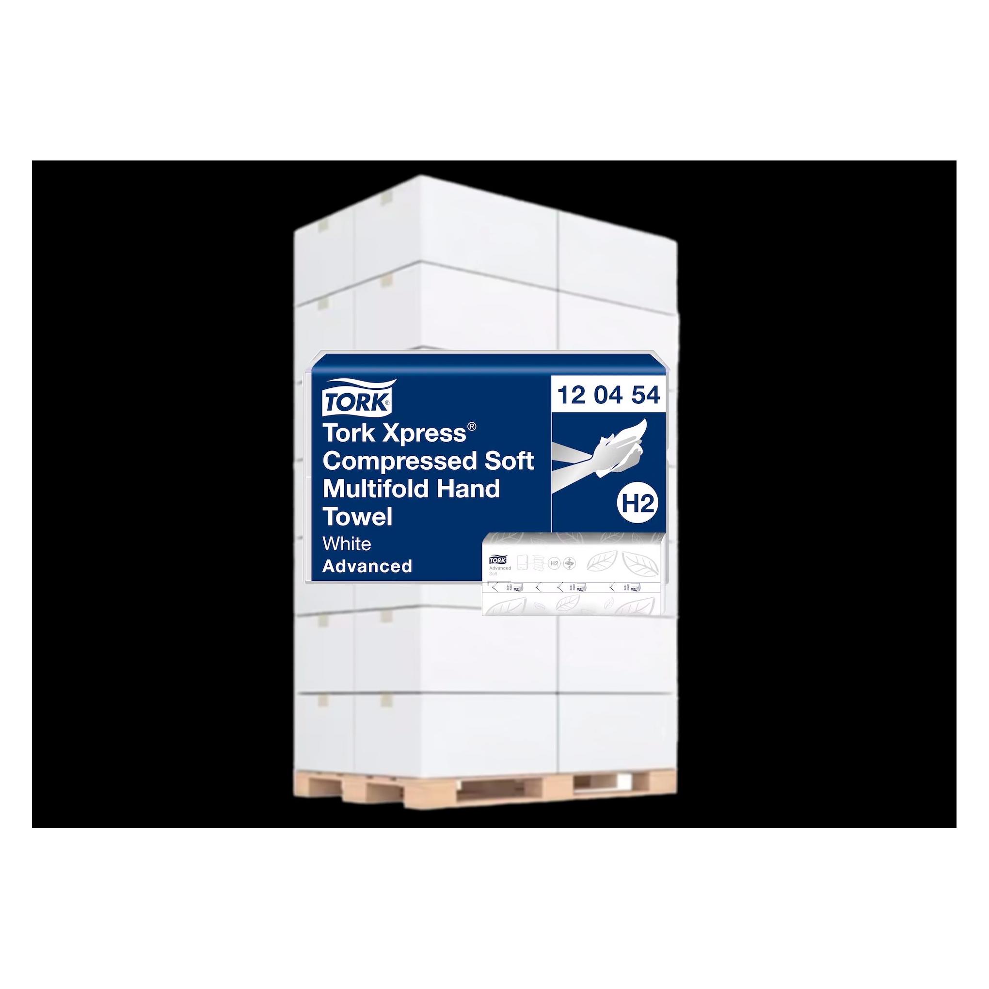Tork Papierhandtücher 120454 H2 Advanced Zick-Zack-Falzung 2-lagig 2.400 Tücher (12x) (120454)
