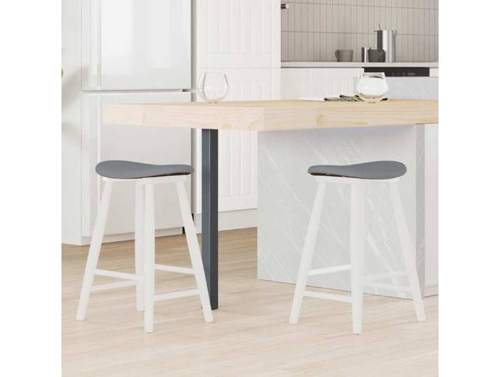 NEW 2026  Chaises à manger lot de 2 Chaises de Cuisine/BUREAU Blanc 46x37x63 cm L876