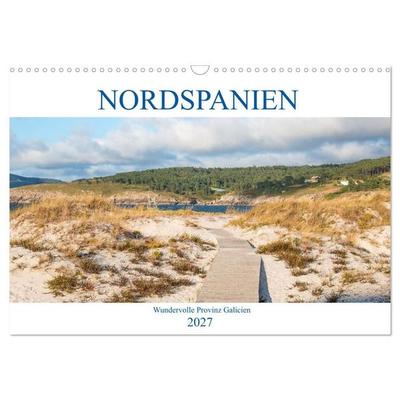 Nordspanien - Wundervolle Provinz Galicien (Wandkalender 2027 DIN A3 quer), CALVENDO Monatskalender