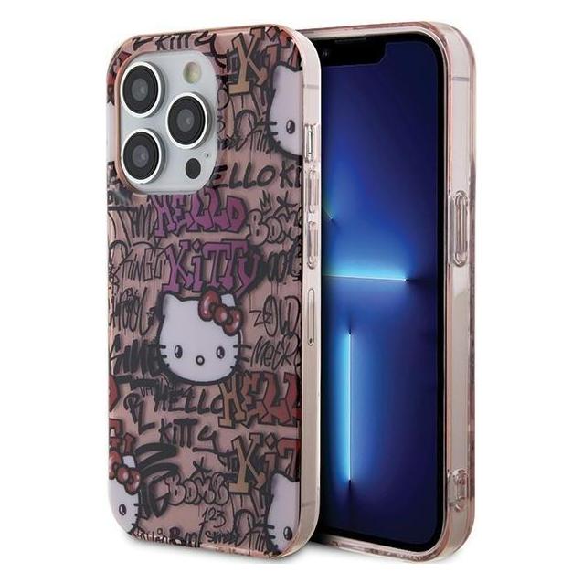 Hello Kitty HKHCP15LHDGPTP iPhone 15 Pro 6.1" różowy/pink hardcase IML Tags Graffiti (Apple iPhone 15 Pro) (1696244904)