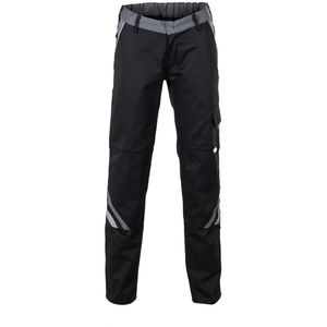 Planam Arbeitshose Highline, Damen, Bundhose, schwarz-grau, Größe 52