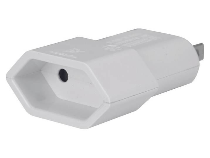 Steffen Reiseadapter Typ 11 - USA 2-polig max. 10A weiss