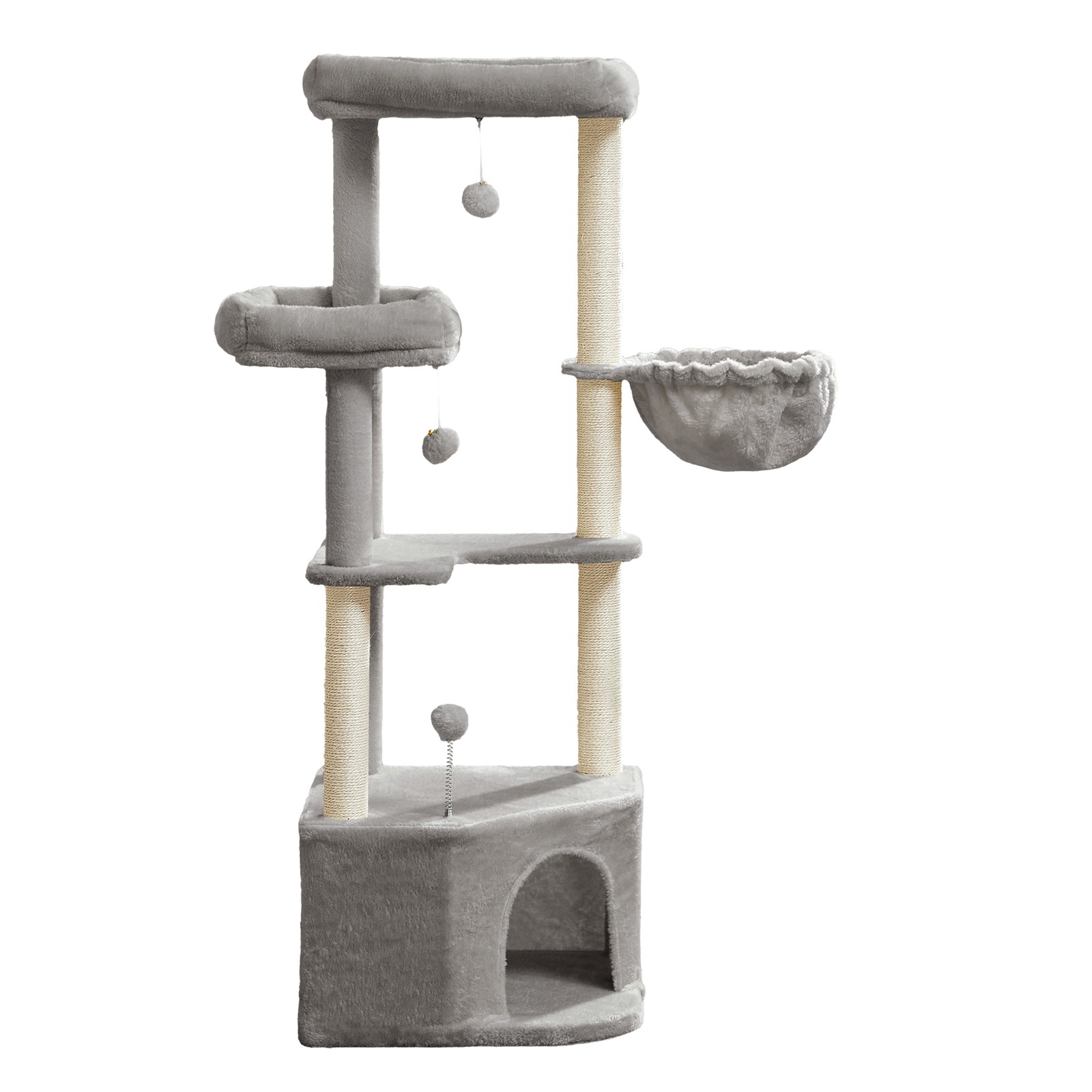 Feandrea Kratzbaum, Katzenbaum, Katzenkratzbaum mit Plüschbällen PCTB35009G01