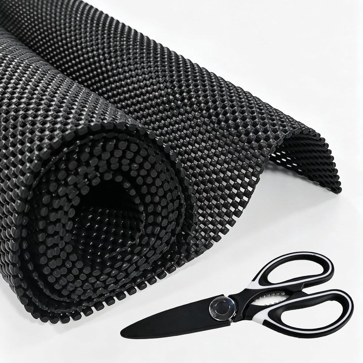 Multifunctionele antislipmat voor vloerkleden, zwart, 40 x 600 cm
