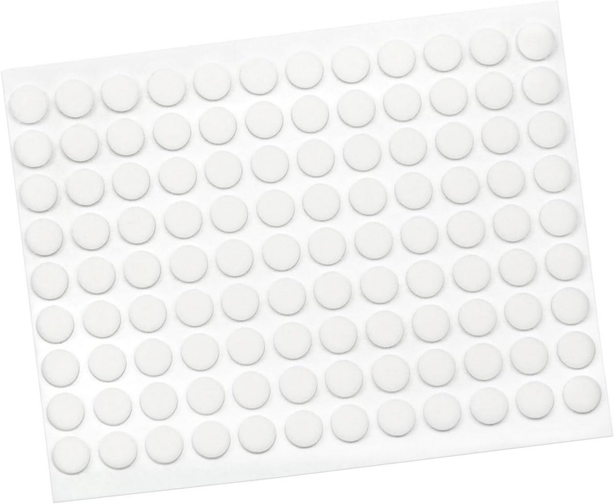108x Ronde Zelfklevende Antislip Pads Wit Ø 10mm - Meubelbeschermers Rubber