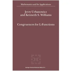Congruences for L-Functions, Fachbücher von Kenneth S. Williams, J. Urbanowicz