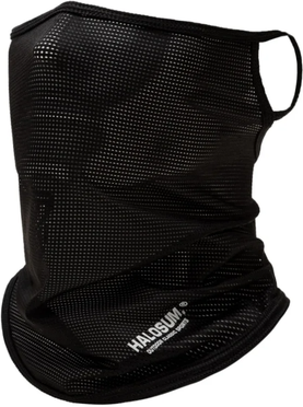 Quick Pick Pro Ice Silk Cooling Balaclava UV Protection Face Mask For Cycling Hiking & Outdoor Sports black