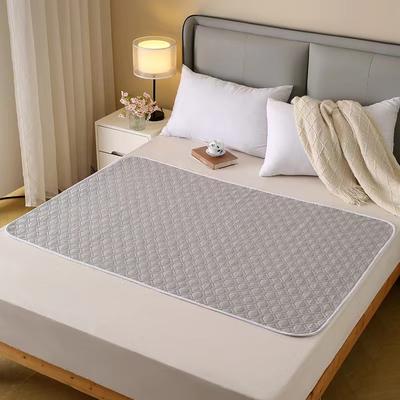 Retailers Go Waterproof Washable Cotton Mattress, Breathable Bed Cushion, Extra Large Diaper Nursing Pad smoke Gray