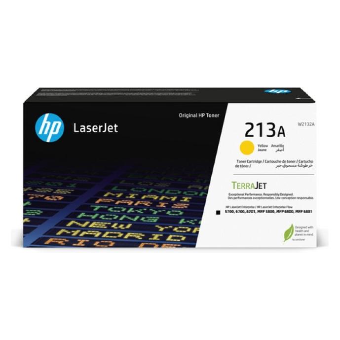HP 213A (W2132A) Toner Cartridge, Yellow (W2132A)