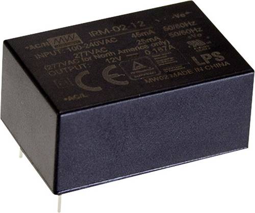 MEAN WELL IRM-02-9 AC/DC-Printnetzteil 9 V/DC 222mA 2W