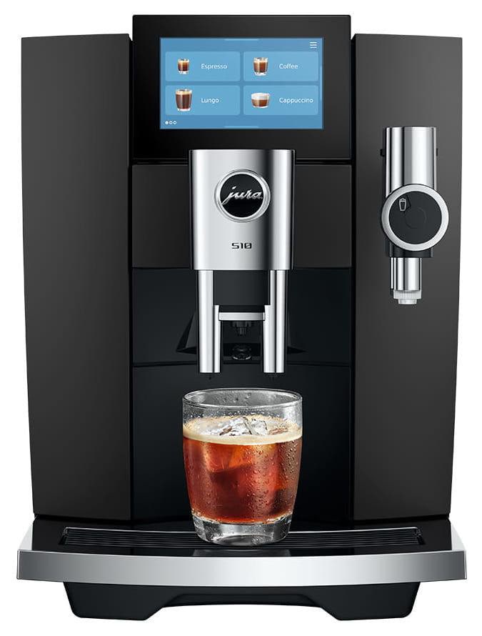 JURA S10 (EA) Kaffeevollautomat, 51 Spezialitäten, 4,3"-Touchscreen, WiFi, Sweet Foam, Obsidian Black 15775