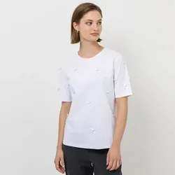STEFFEN SCHRAUT Shirt, 1/2-Arm Rundhalsausschnitt Schleifendetails figurumspielend
