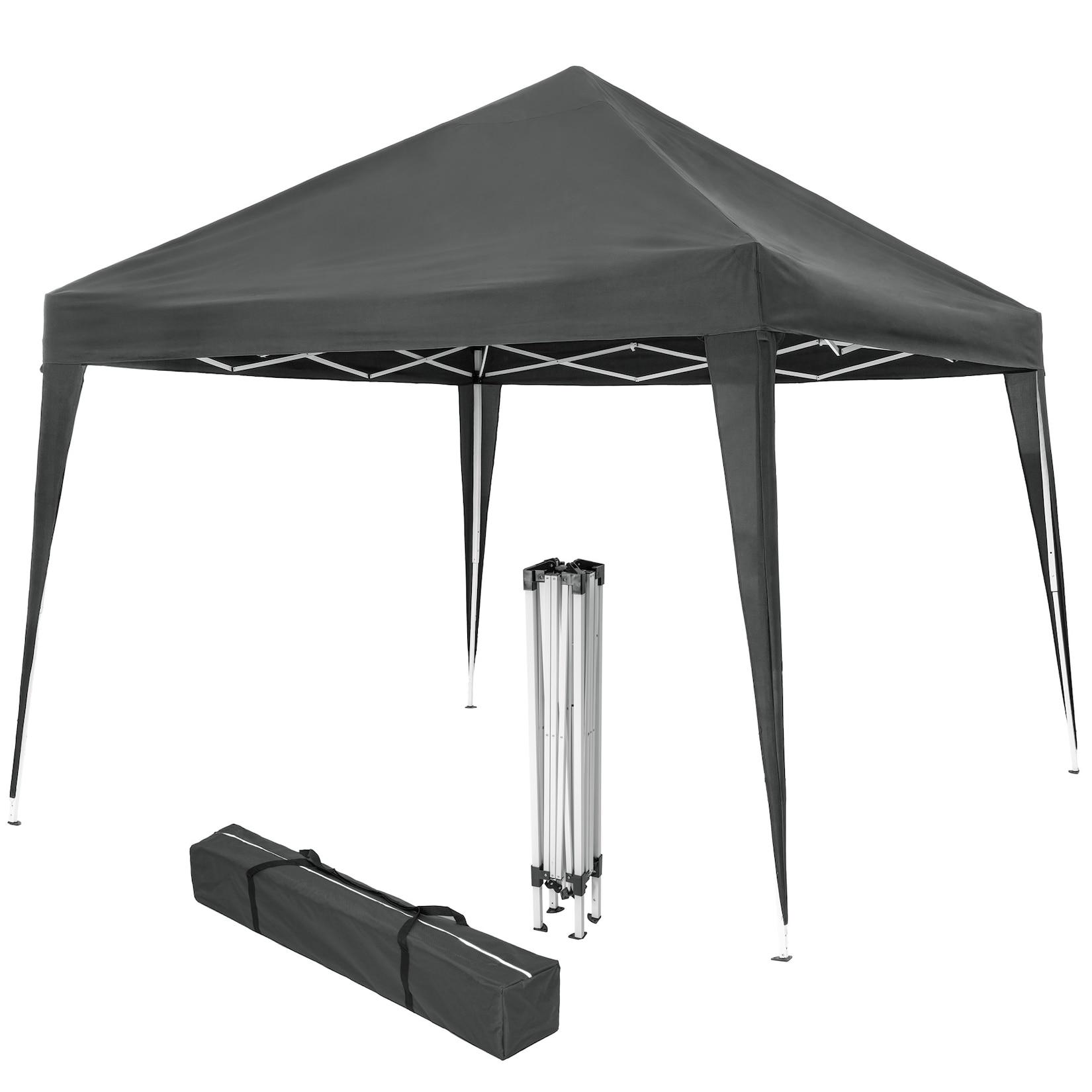 tectake® Pavillon, 3 x 3 m, höhenverstellbare Füße, inklusive Spannseile, Heringe und Tragetasche
