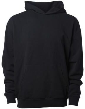 Independent Trading Co. INDLUXHOOD Lux Heavyweight Modal Hooded Sweatshirt in Black size Small