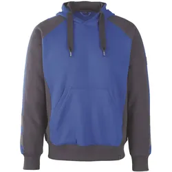 Kapuzensweatshirt Regensburg Unique - XXL - kornblau/schwarz