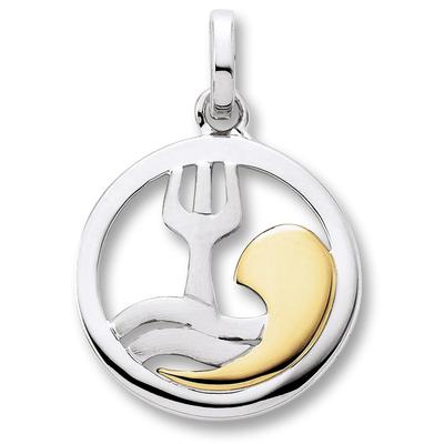 Sternzeichenanhänger ONE ELEMENT "Wassermann Sternzeichen Anhänger aus 925 Silber", gold (silber), Schmuckanhänger, Damen, Wassermann, Silber 925 (Sterlingsilber)