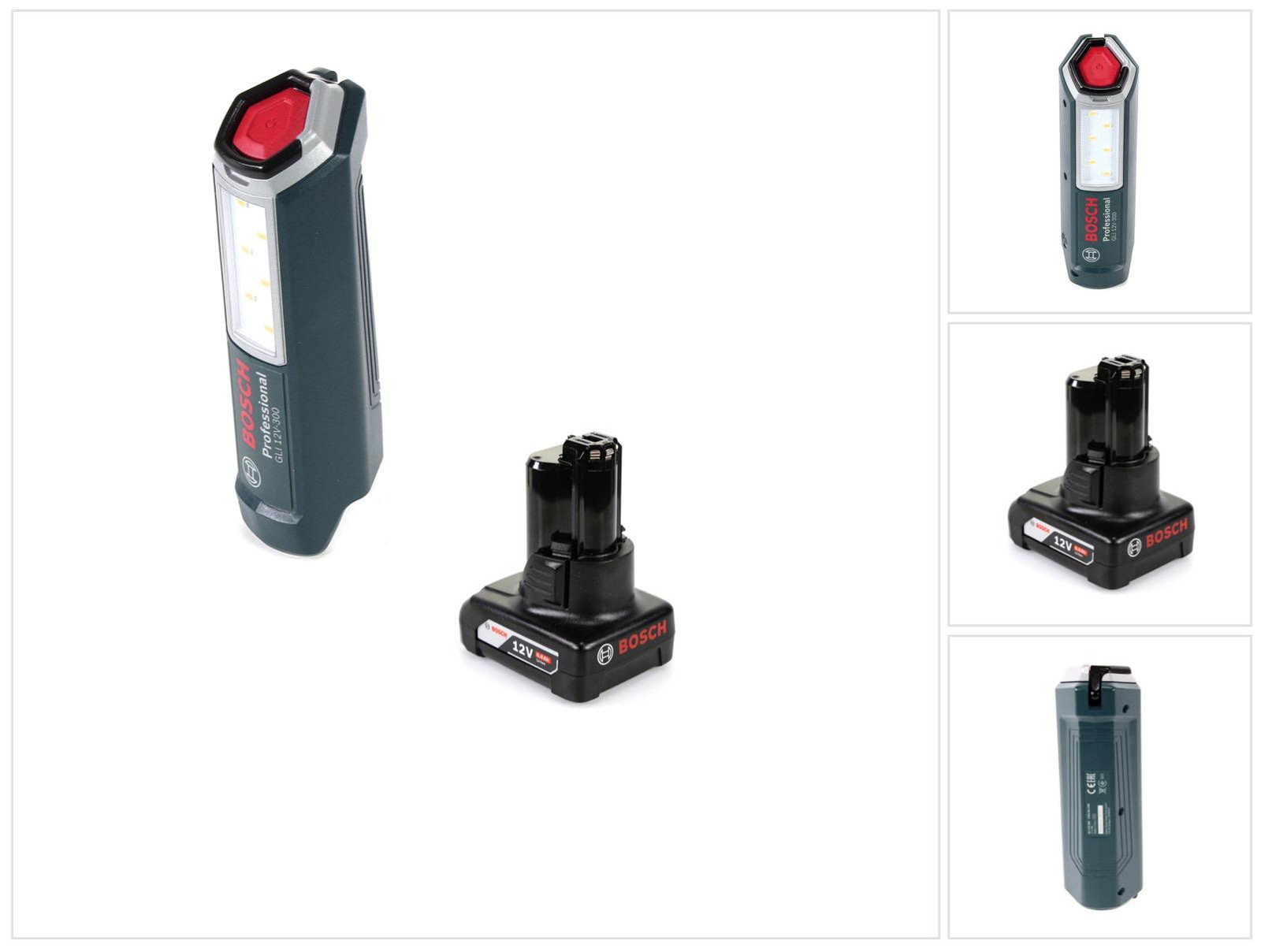 Bosch Professional GLI 12V-300 LED acculamp met 1x GBA 12V 6.0 Ah accu