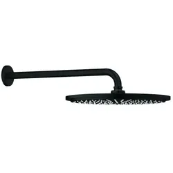 Grohe Rainshower Cosmopolitan 310 Kopfbrauseset 260662430 Brausearm 38cm, 1 Strahlart, mit Durchflusskonstanthalter, matt black