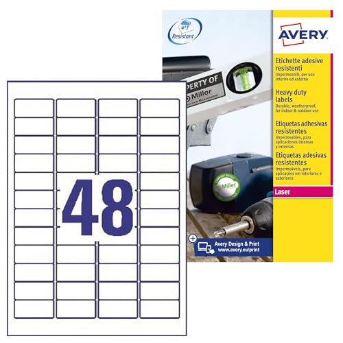 Avery Ultra-sterke witte etiketten extra permanent 45,7 x 21,2 mm