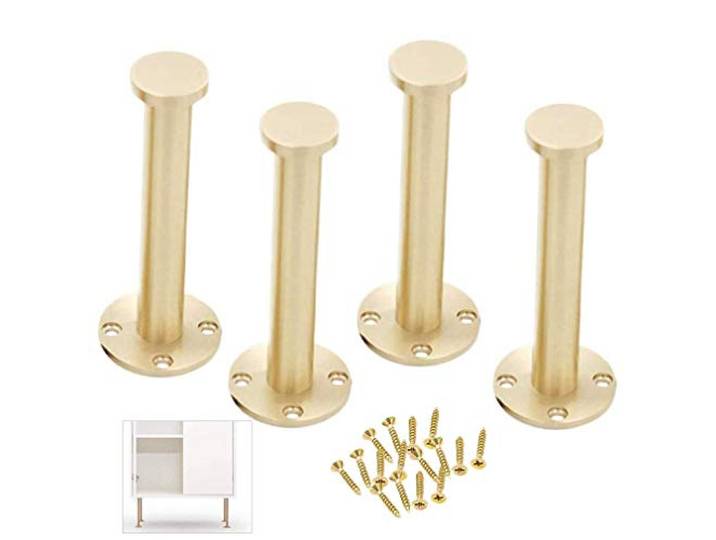 JGHITROME Möbelbeine, Möbelstützfüße, gerade Säule, Möbel, Esstisch, Metall, erhöht, Kaffee, verstellbar, TV-Schrank, Nachttisch, Hocker, Füße (16 cm / 6.3in)
