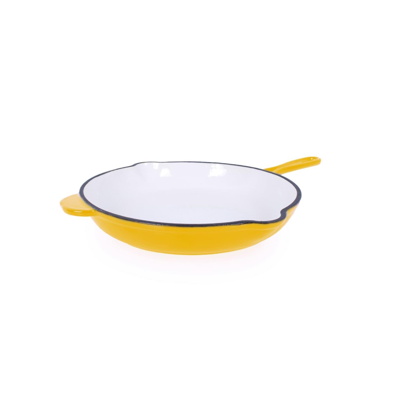Gusseisen Bratpfanne gelb