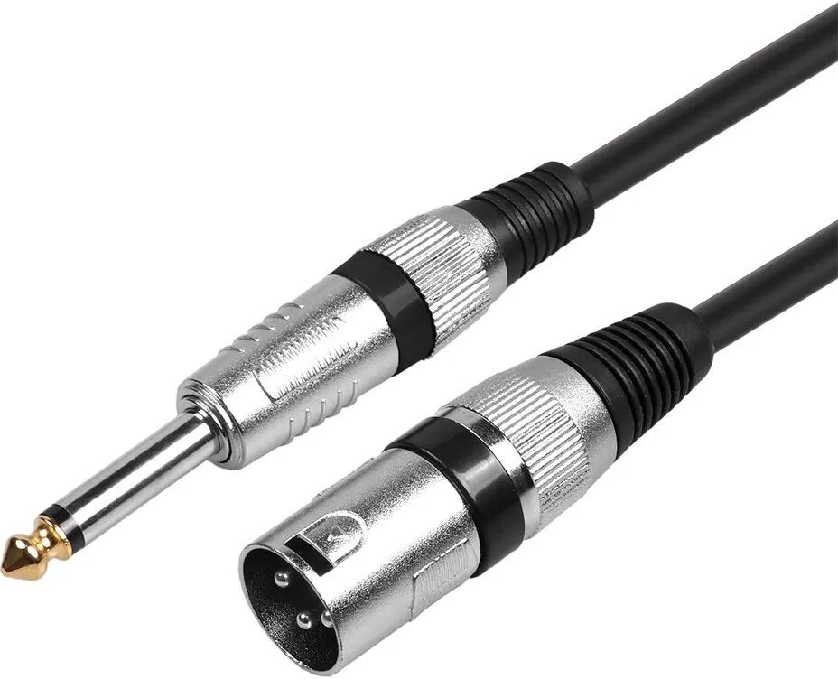 INF XLR-Buchse auf 6,5-mm-Stecker Mikrofonkabel – Verbinden Sie Mischpulte, Verstärker und Audio-Interfaces 10 m
