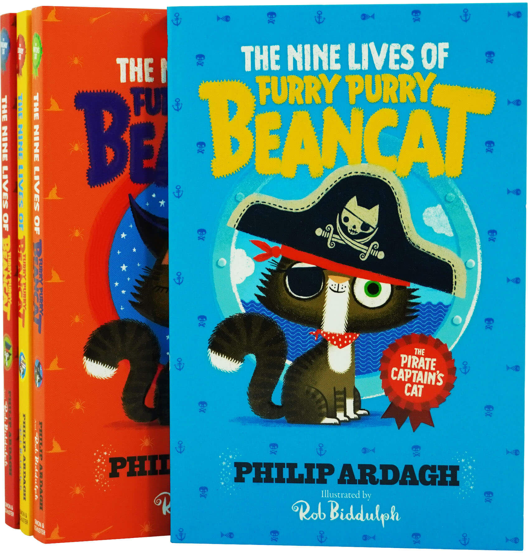 The Nine Lives of Furry Purry Beancat By Philip Ardagh 4 Books Set - Ages 7-9 - Paperback Simon & Schuster