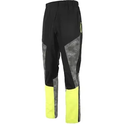 Wowow, Unisex, Outdoorhose, Pantaloni per la Pioggia Etna (M), Schwarz, Gelb