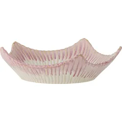 Floral Dekoschale 28 cm rosa