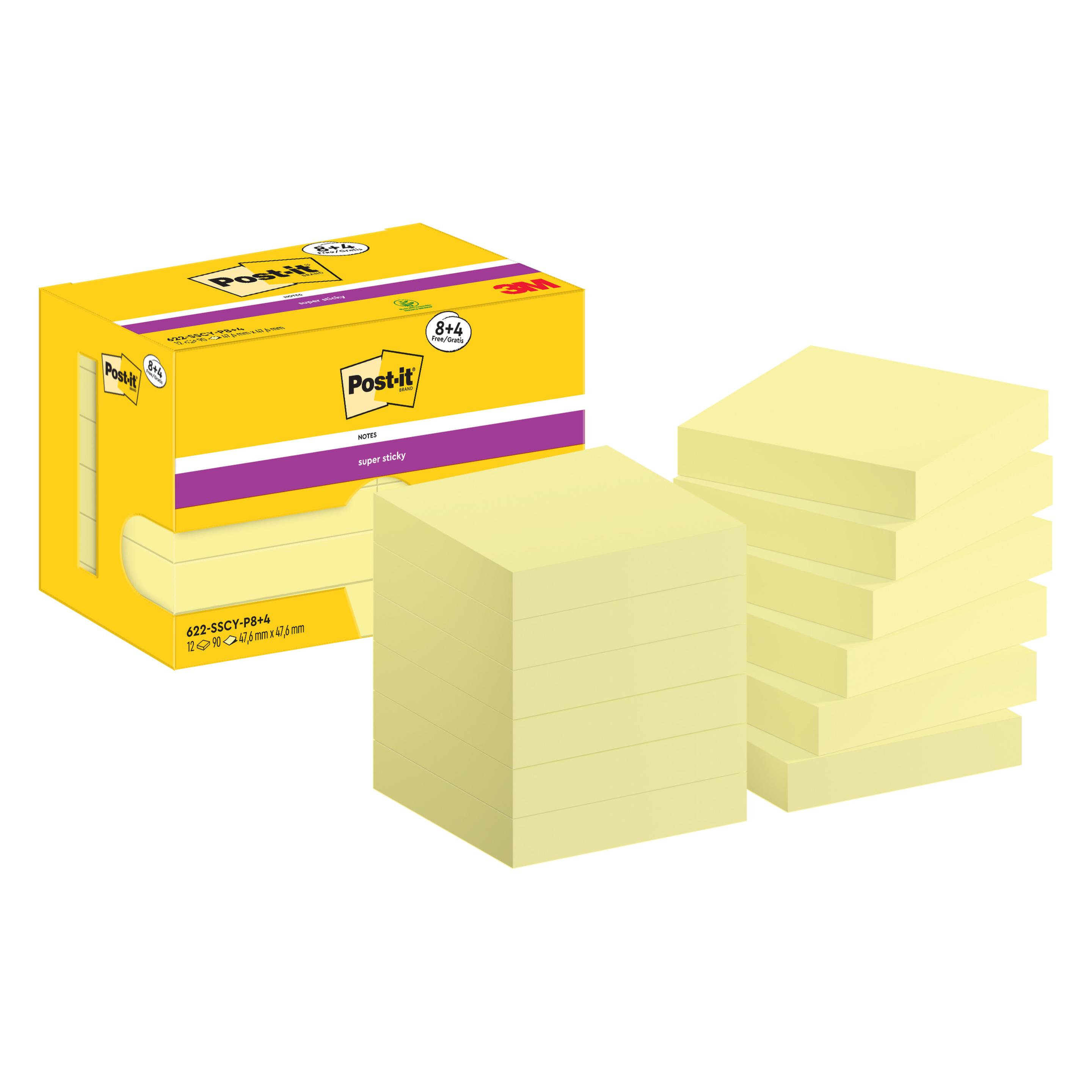 Post-it Super Sticky (47.60 x 47.60 mm) (7100290178)