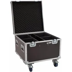 Roadinger Flightcase 4x LED Theatre COB 100 Serie mit Rollen, Audio Racks + Cases, Schwarz