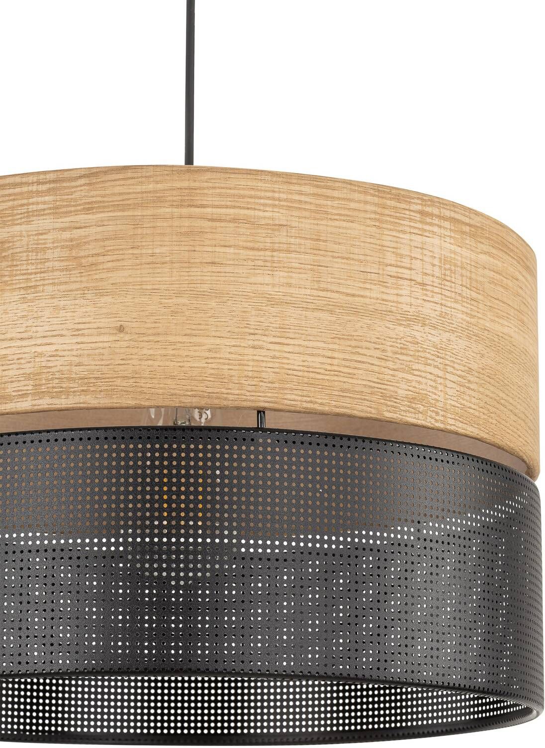 Hängelampe Nicol TK Lighting, dimmbar, Holz hell, für Wohn- / Esszimmer, Modern, Pendelleuchte