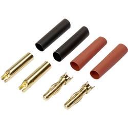 Reely RE-6534192 Akku Stecker, Akku Buchse 4 mm vergoldet 40 Paar